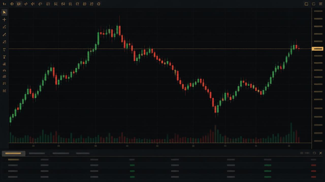 Live MT5 terminal showing the XAUUSD 5-minute chart for The 1K Journey